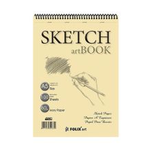Folix Art Eskiz 90 gr A5 100 Yaprak Spiralli Ivory Sketchbook Defter