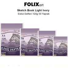 Folix Art Sketch Book Light Ivory 120 gr 50 Yaprak Eskiz Defteri