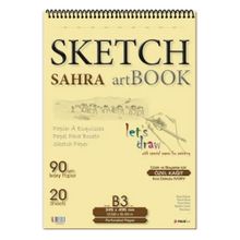Folix Sahra 34,5x49,5 cm 90 gr 20 Yaprak Spiralli Eskiz Defteri