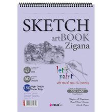 Folix Sketchbook Zigana A5 Spiralli 150 gr 60 Yaprak Eskiz Defteri