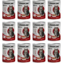 Foodline 12x400 gr Biftekli Yetişkin Kedi Konservesi