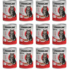 Foodline 12x400 gr Kuzu Etli Yetişkin Kedi Konservesi