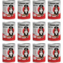 Foodline 12x400 gr Kuzu Etli Yetişkin Köpek Konservesi