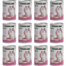 Foodline 12x400 gr Tavuklu Yavru Kedi Konservesi