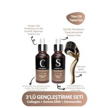 For You Gold Dermaroller Collagen Serum Gençleştirici Yüz Bakım Serum Seti