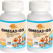 Force Nutrition Omega 3 D3 Portakal Aromalı 2x100 Kapsül Balık Yağı