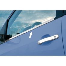 Ford Fiesta 2002-2008 4 Parça Paslanmaz Çelik Cam Çıtası