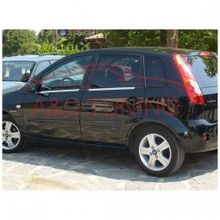 Ford Fiesta Tk 2002-2008 Paslanmaz Çelik 4 Parça Krom Cam Çıtası