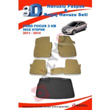Ford Focus 3 Hb İnce Stepne 2011-2014 Bej Paspas ve Bagaj Havuzu