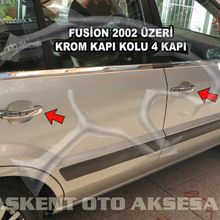 Ford Fusion 2002 Üzeri Paslanmaz Çelik 4 Kapı Krom Kapı Kolu