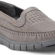 Forelli 29413 Eterna-G Gri Comfort Kadın Deri Ayakkabı