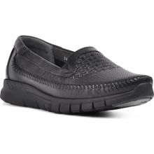 Forelli 29413 Eterna-G Siyah Comfort Deri Kadın Ayakkabı