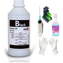 Forprint Canon E414 - E474 - E484 - E464 Uyumlu Siyah 1000 ml Mürekkep Kartuş