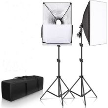 Fototek 50x70 Softbox 2 Sürekli Işık Seti Strobist Set Taşıma Çantalı