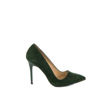Fox Shoes 8922151902 Yeşil Süet Topuklu Ayakkabı