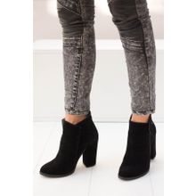 Fox Shoes A922640802 Siyah Süet Kadın Bot