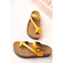 Fox Shoes B777753009 Hardal Kadın Terlik