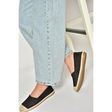 Fox Shoes D280250017 Siyah Hasır Günlük Kadın Ayakkabı