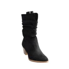 Fox Shoes J404040002 Siyah Süet Kadın Bot