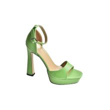 Fox Shoes K404580109 Çimen Yeşili Platform Kalın Topuklu Kadın Ayakkabı