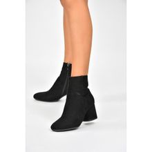 Fox Shoes L251089302 Siyah Süet Kadın Bot