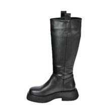 Fox Shoes L610130409 Siyah Suni Deri Günlük Kadın Çizme