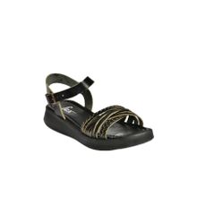 Fox Shoes M291030503 Siyah Hakiki Deri Günlük Kadın Sandalet