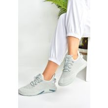 Fox Shoes M702006204 Gri Triko Kumaş Kadın Spor Ayakkabı