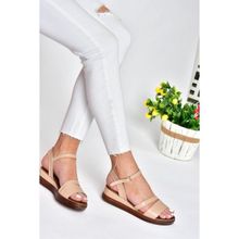 Fox Shoes P674300709 Ten Dolgu Topuklu Günlük Kadın Sandalet