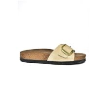 Fox Shoes P7775072 02 Süet Günlük Bej Kadın Terlik