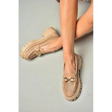 Fox Shoes S2502426 09 Ten Kalın Tabalı Kadın Ayakkabı