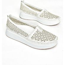 Fox Shoes S5400115 03 Beyaz Hakiki Deri Kadın Ayakkabı