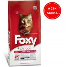 Foxy 32/10 Kuzu Etli Yetişkin Açık 1 kg Kedi Maması