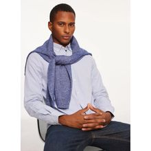 Fred Mello FM23W03CU Açık Mavi Slim Fit Gömlek Yaka Erkek Gömlek