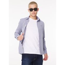 Fred Mello FM23W03CU Lacivert Slim Fit Gömlek Yaka Erkek Gömlek