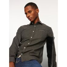 Fred Mello FM23W07CU Siyah Slim Fit Gömlek Yaka Erkek Gömlek