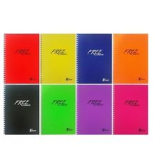 Free A4 100 Yaprak Çizgili PP Kapak Defter Keskin Color