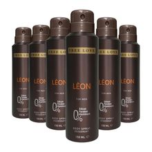 Free Love Leon 6x150 ml Erkek Sprey Deodorant