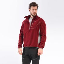 Freecamp Man Half Zipper Fleece Bordo Erkek Polar