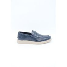 Freefoot 226825 Lacivert Croco Deri Erkek Casual Ayakkabı