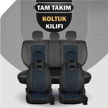 Fresh Start Bmw 3 Serisi 316 Lüx Full Deri Ön Arka Takım Giydirme Tip Siyah Mavi Oto Koltuk Kılıfı