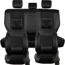 Fresh Start mazda Lantis Lüx Deri Siyah Oto Koltuk Kılıfı Ön Arka Takım
