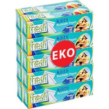 Fresh-Up 19x25 cm Ekonomik Kilitli Buzdolabı Poşeti (10 adet)