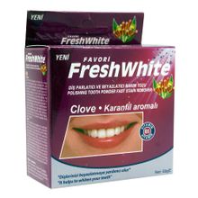 Fresh White 50 gr Diş Parlatıcı Ve Beyazlatıcı Bakım Tozu Karanfil Aromalı