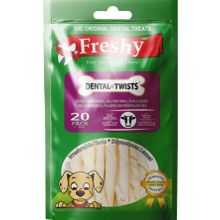 Freshy Dental Twist Burgulu 13 cm 20 Adet Köpek Çiğneme Çubuk