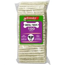 Freshy Dental Twists 100'lü Mega Paket Sütlü Burgu Çubuk