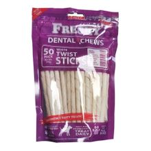 Freshy Dental Twists 50'li Paket - 300 gr Beyaz Burgu Çubuk