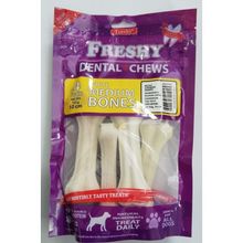 Freshy Naturel Press Deri Köpek 4'lü Çiğneme Kemiği