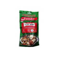Freshy Ördek Kaplı Düğüm 6.5 cm 7 Adet Kemikler Köpek Ödülü