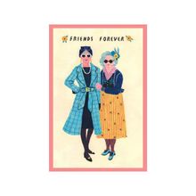 Friends Forever (Sonsuza Dek Arkadaş) – Dekoratif Hediye Not Kartı ve Kartpostal | 10x15 cm